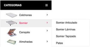 Comprar Somier Menu Izquierdo